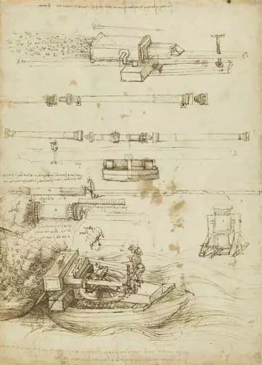 Map of the Valdichiana, c1503-04, one of the Leonardo drawings.